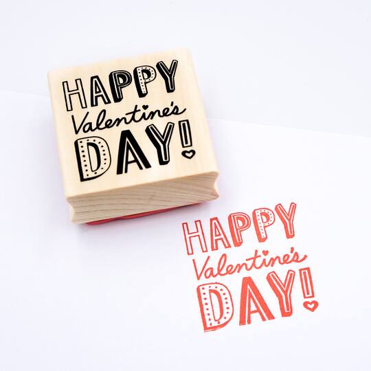 Happy Valentine's Day Wood Stamp by Recollections™ Valentine's Day